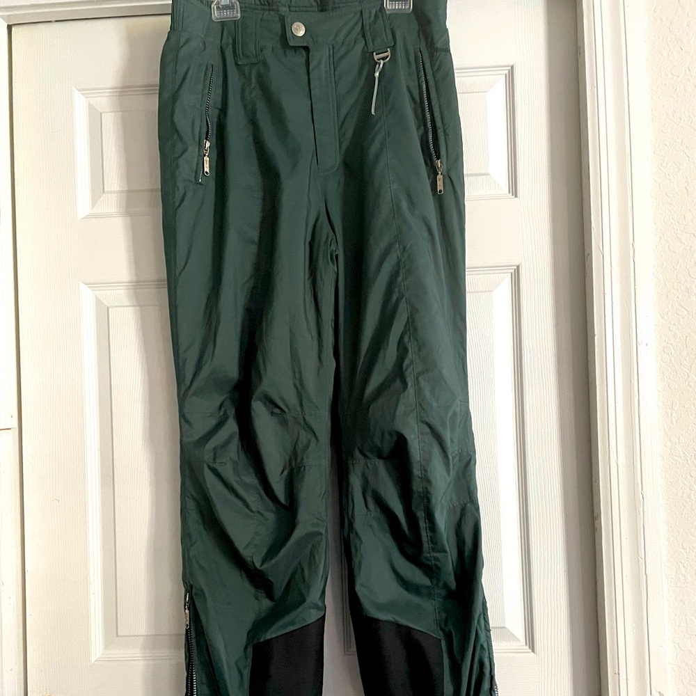 MENS KAELIN SNOW SKI PANTS HUNTER GREEN SZ L